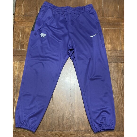 Nike KSU Kansas State Wildcats Team Issued Purple Training Pants Mens S NWOT - Picture 1 of 6